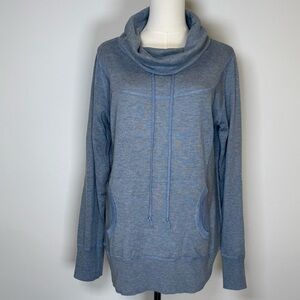 Akini Wool Blend Pullover Drawstring Cowl Neck Oversized Fit Women’s Size XL